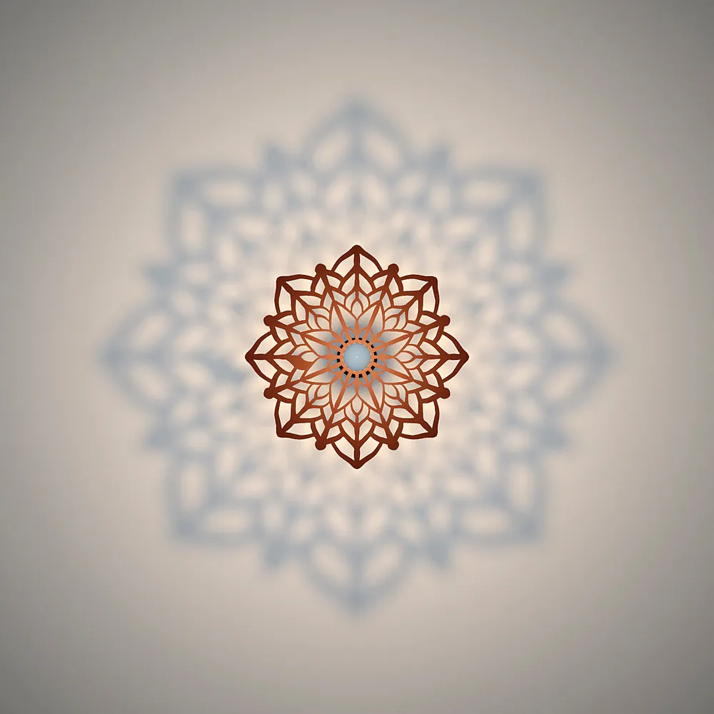 Elusive Flower Ceiling Shadow Light