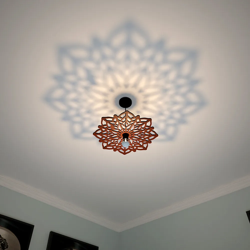 Elusive Flower Ceiling Shadow Light