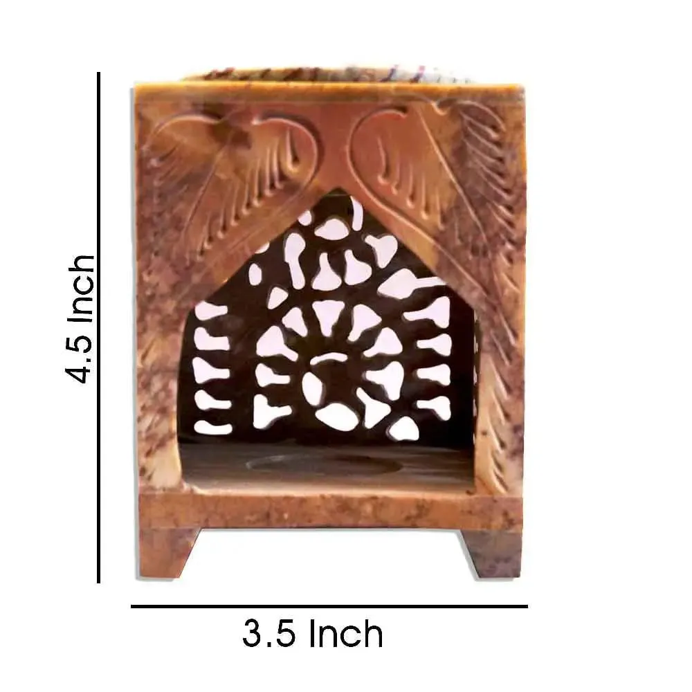 Embossed Small Soapstone Oil Diffuser