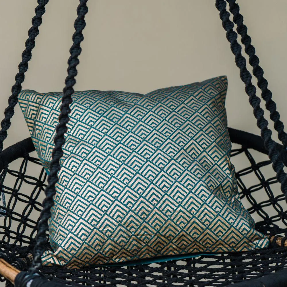 Emerald Patterned Cushion Cover