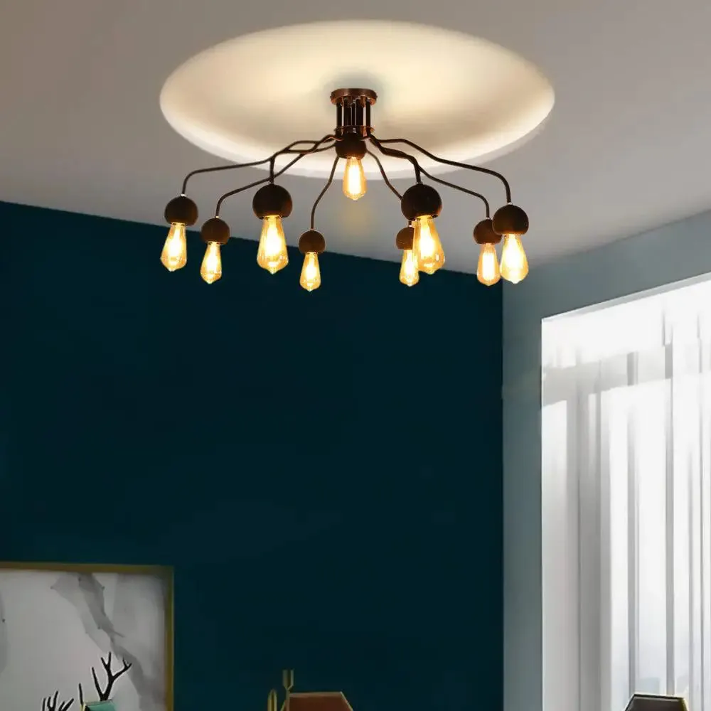 Emerging Black Horns Modern Chandelier Light