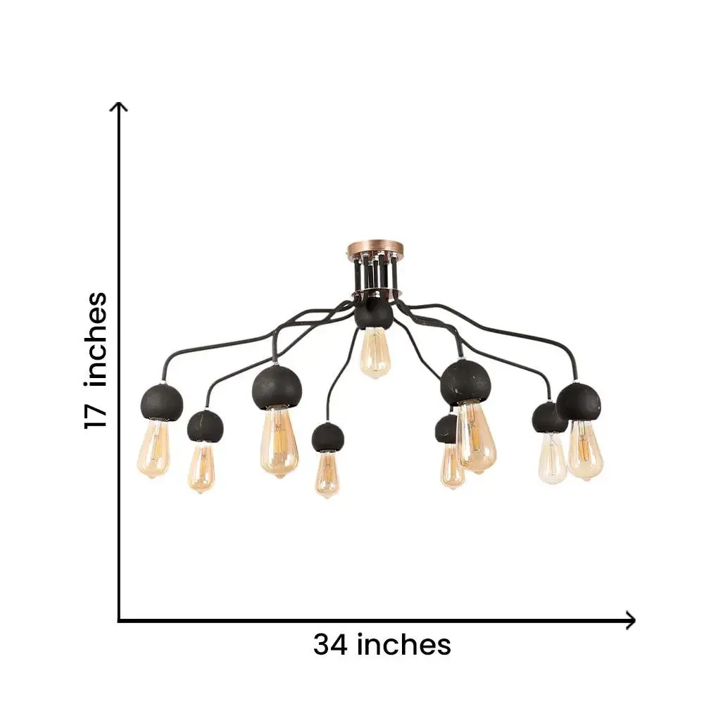 Emerging Black Horns Modern Chandelier Light