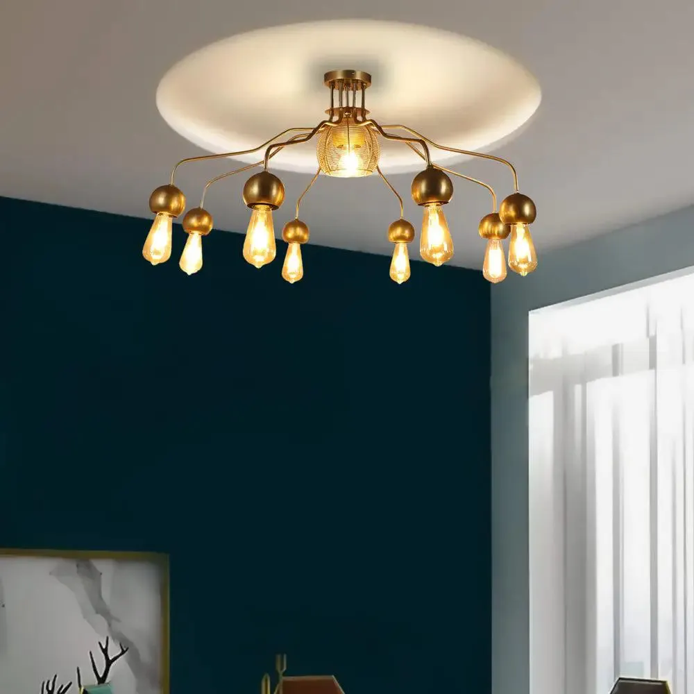 Emerging Golden Horns Modern Chandelier Light