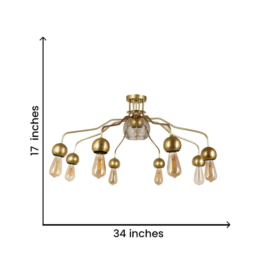 Emerging Golden Horns Modern Chandelier Light