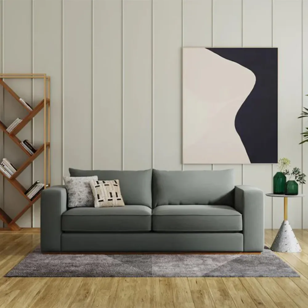 WallMantra Emma 3 Seater Sofa in Grey