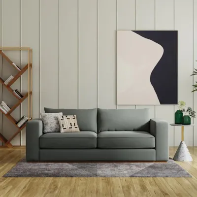 WallMantra Emma 3 Seater Sofa in Grey