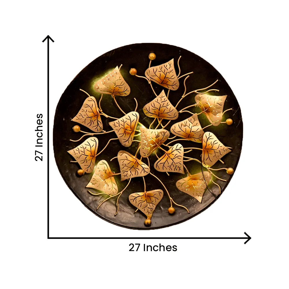 Encarved Artistic Metal Wall Plate