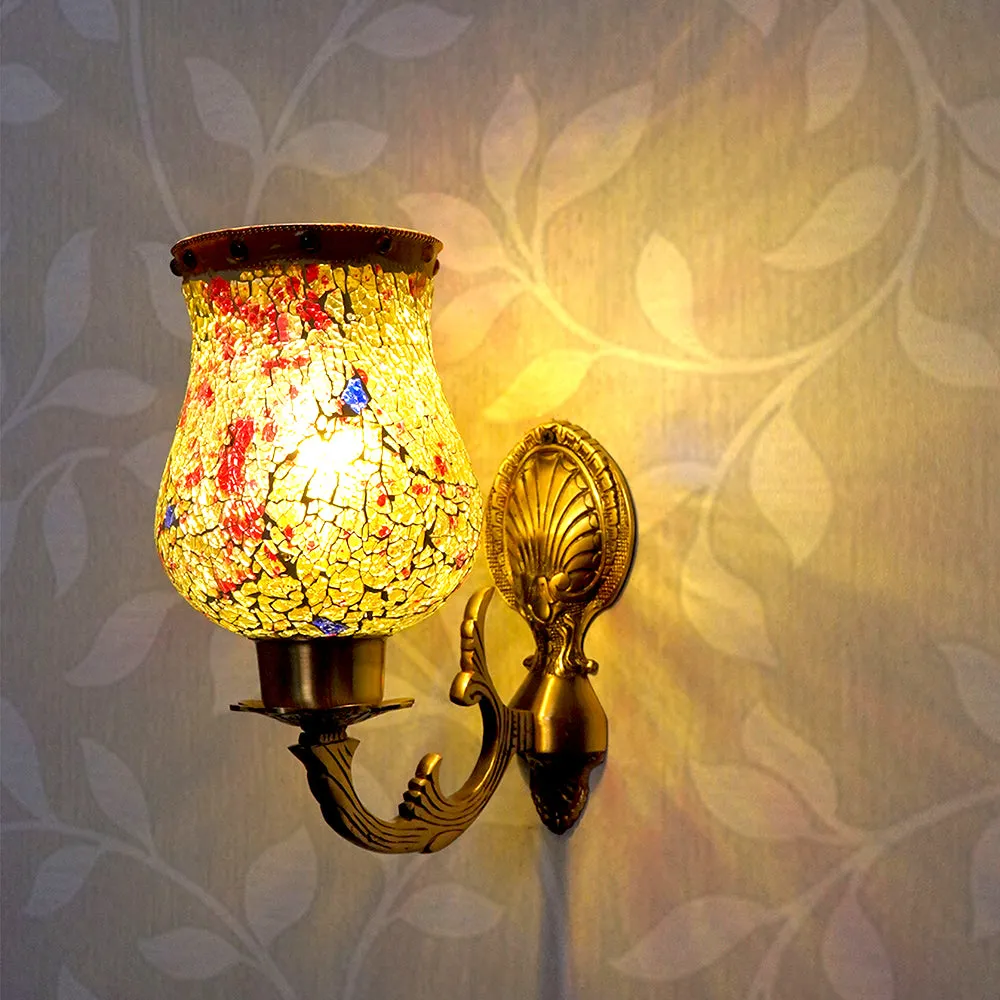 Enchanting Aura Brass Wall Light