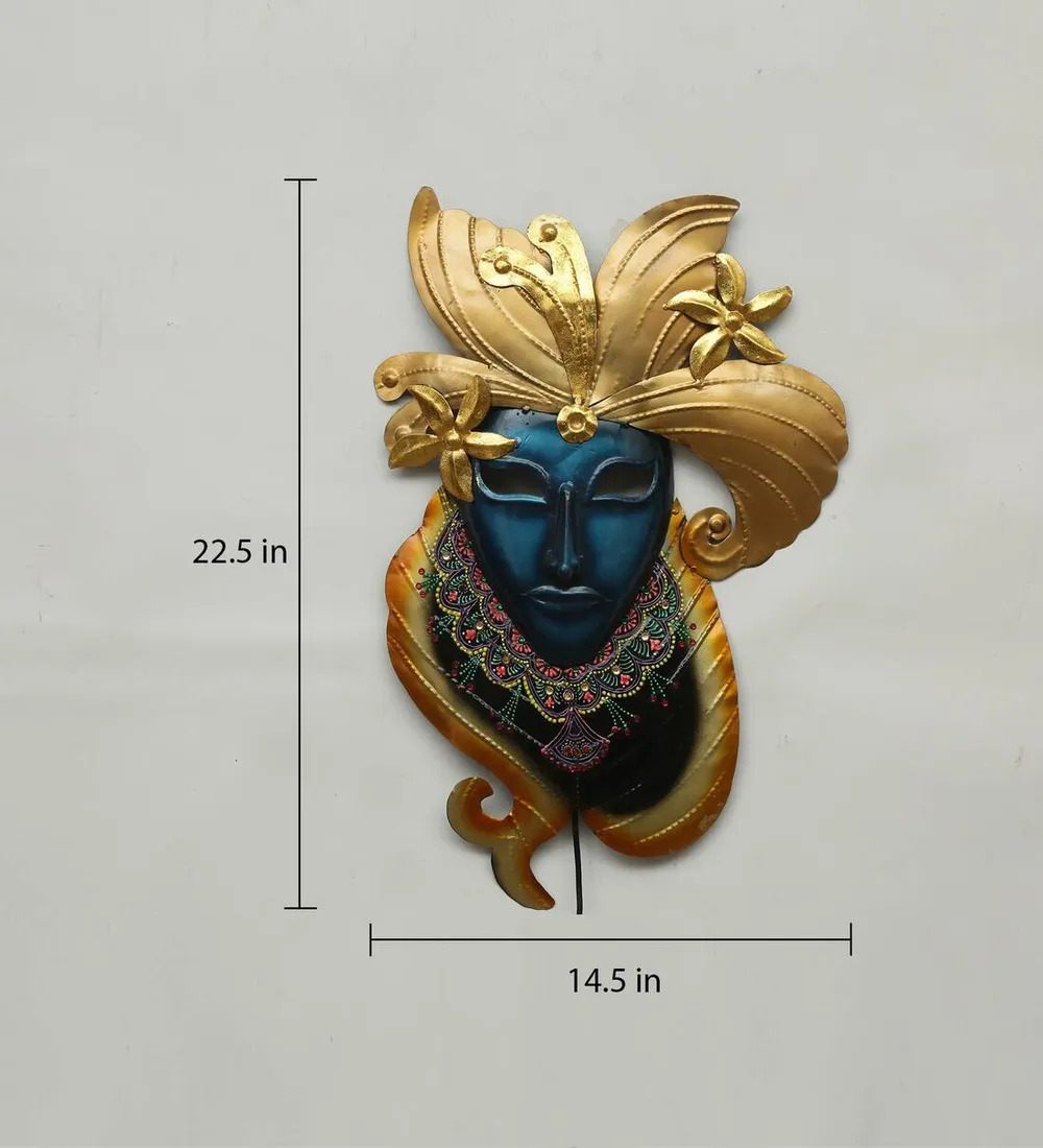 Enchanting Man Masquerade LED Metal Wall Art