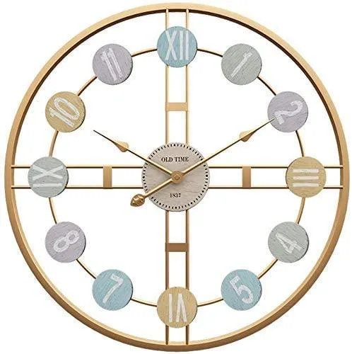 Encircled Color Palette Metal Wall Clock