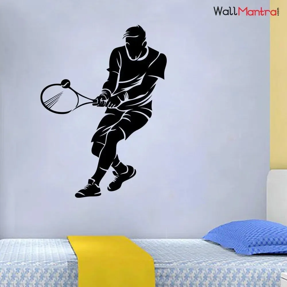 Energetic Tennis Sports Wall Sticker Wall Decal 76 x 105 cm