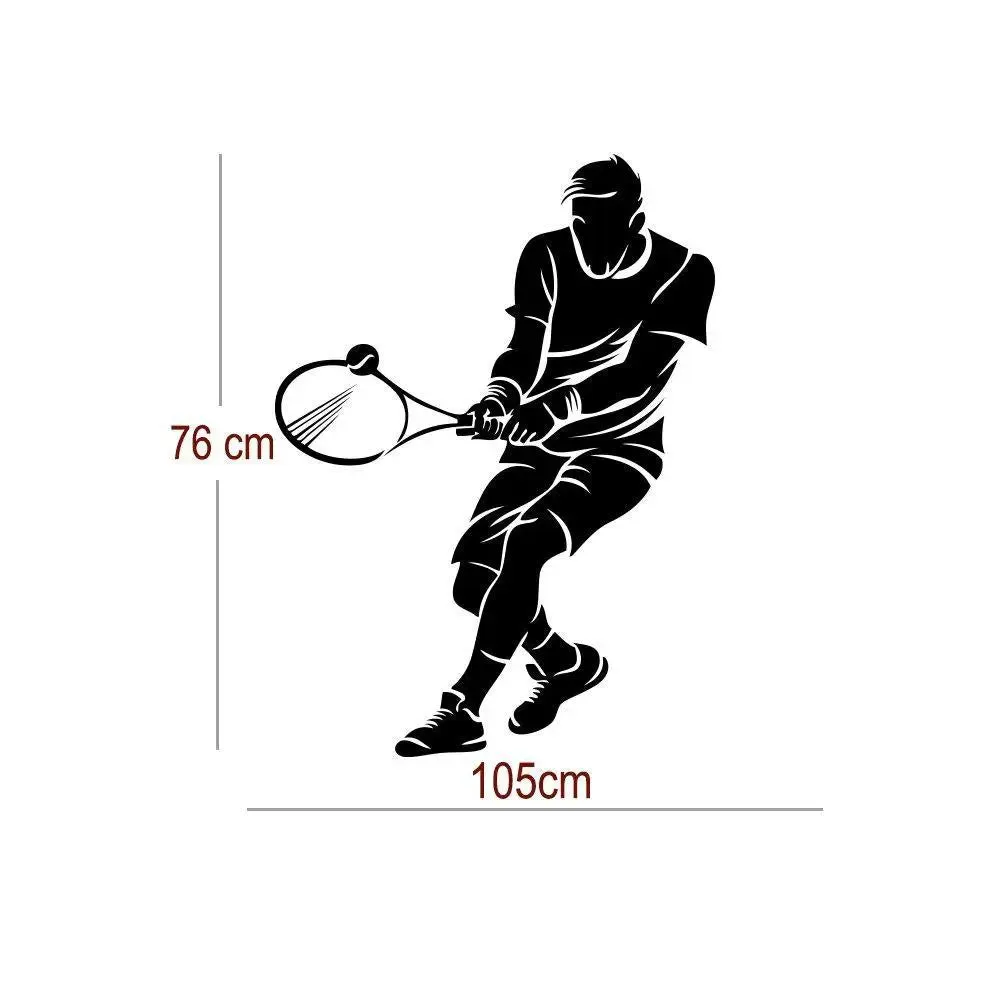 Energetic Tennis Sports Wall Sticker Wall Decal 76 x 105 cm