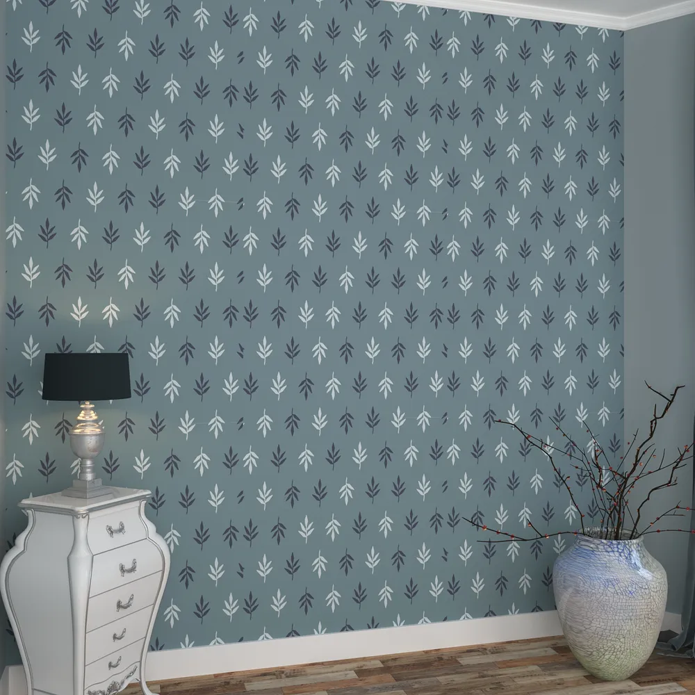 Enriching Soft Floral Dark Grey Premium Quality Wallpaper