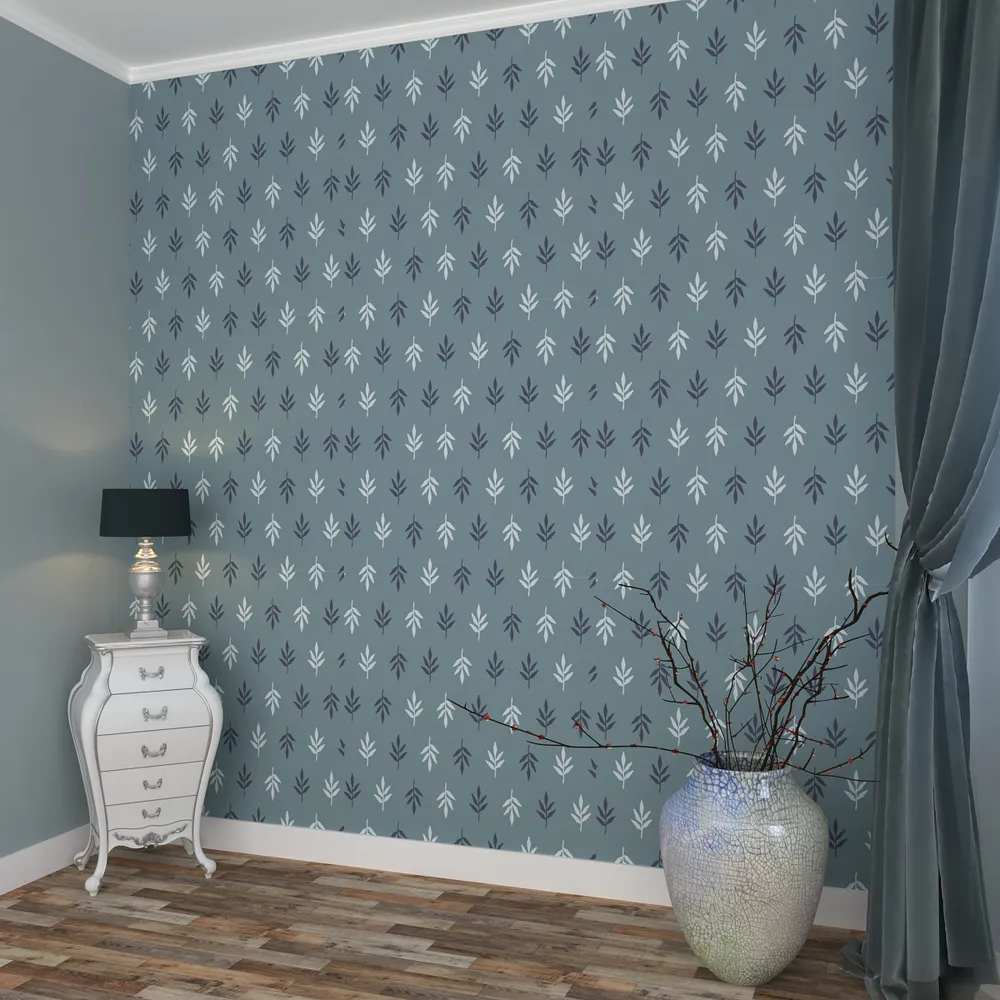 Enriching Soft Floral Dark Grey Premium Quality Wallpaper