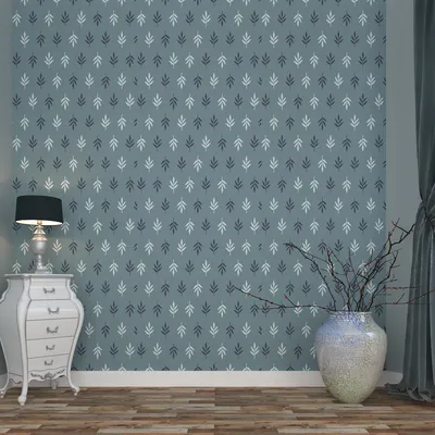 Enriching Soft Floral Dark Grey Premium Quality Wallpaper