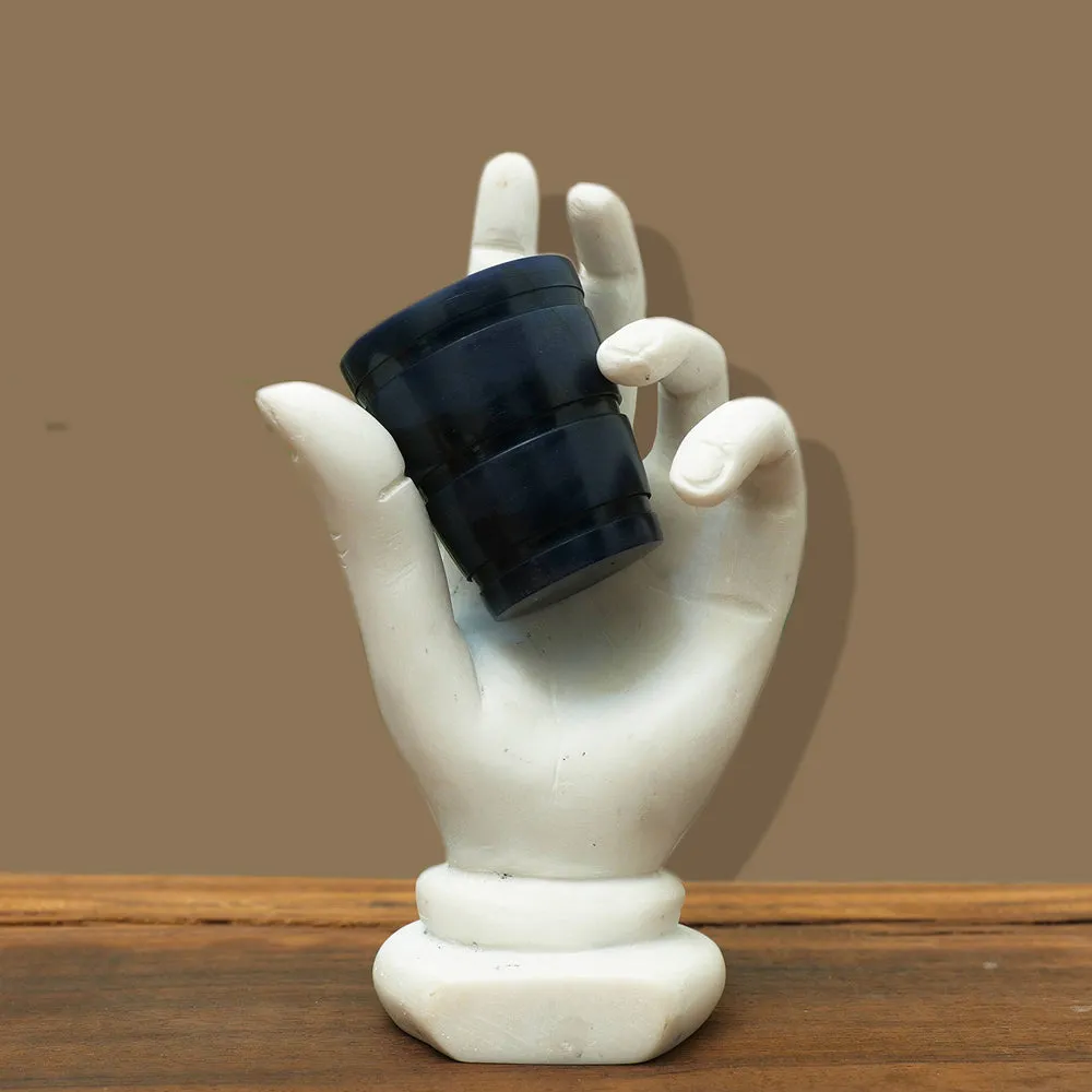 Esctacy Engraved Charcoal Grey Soapstone Shot Glasses Set of 6