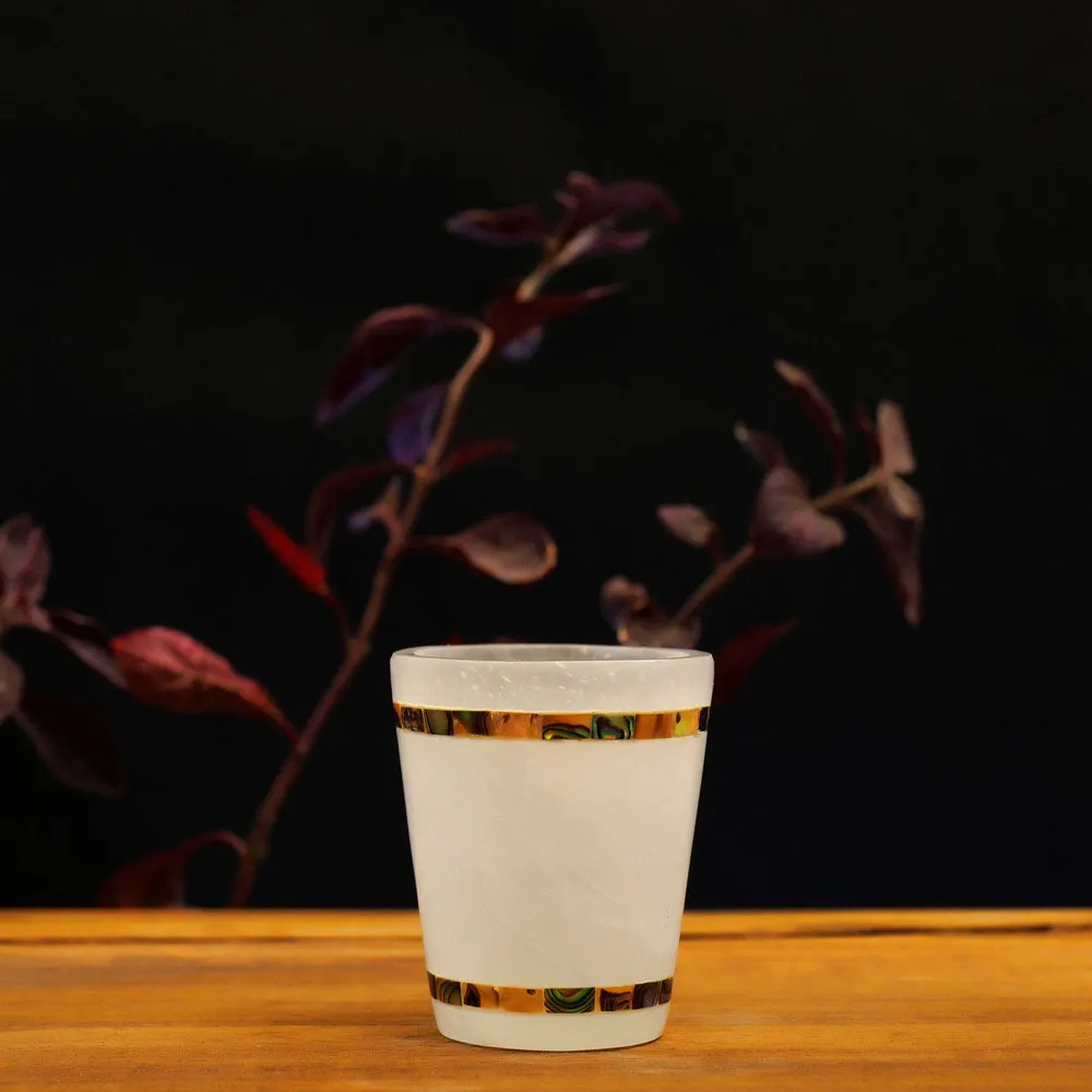 Esctacy Hand-shaped Italian Marble & Semi Precious Stone Shot Glasses (Set of 6)