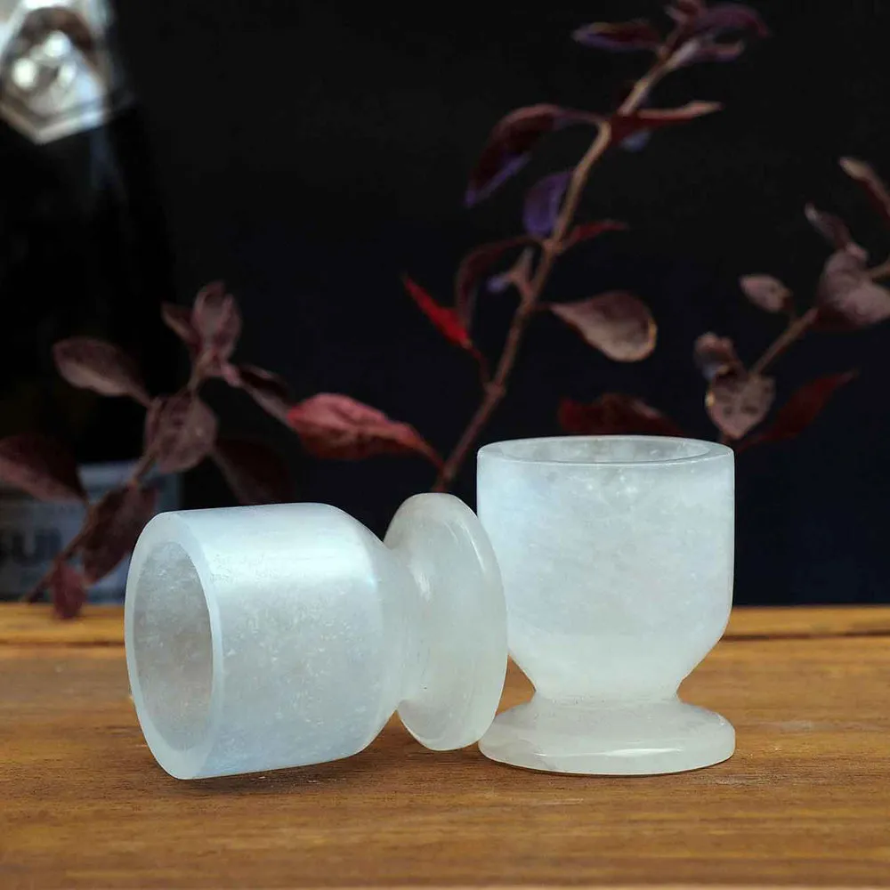 Esctacy Minimalist Italian Marble Shot Glasses (Set of 6)