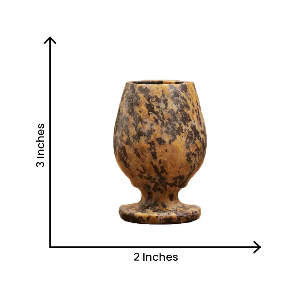 Esctacy Set of 6 Antique Soapstone Shot Glasses