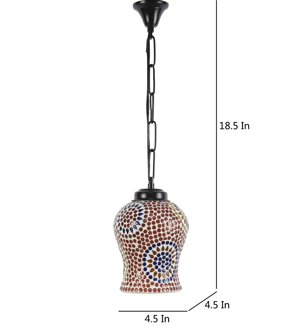 Ethereal Warm Toned Multicolor Hanging Lamp