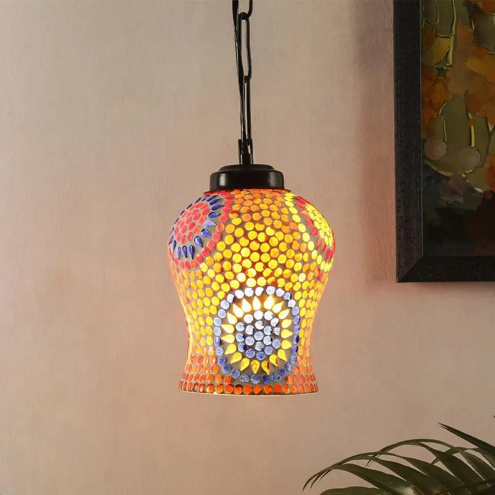 Ethereal Warm Toned Multicolor Hanging Lamp
