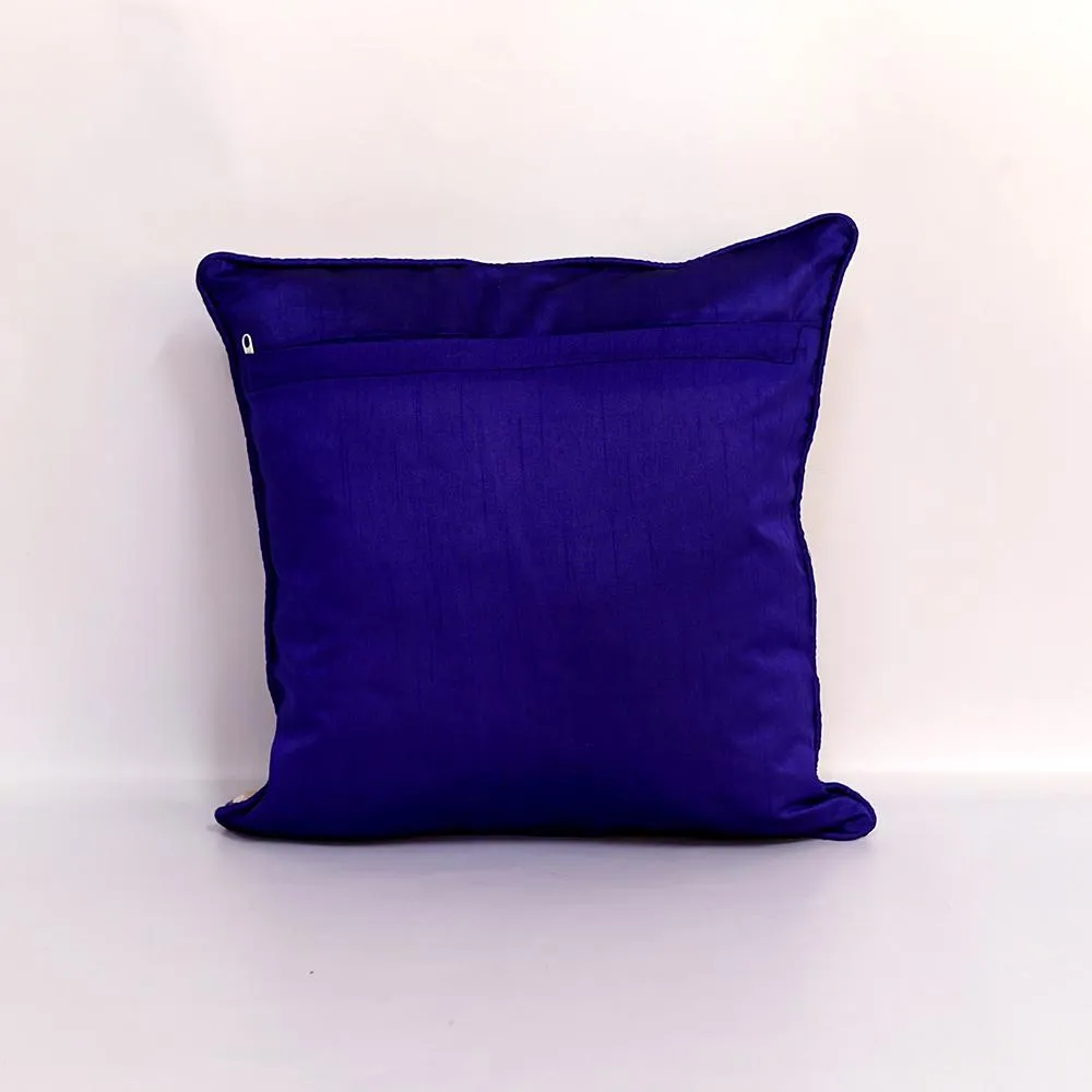Ethnic Chunki Embriodery Silk Green  Cushion Cover Set of 5