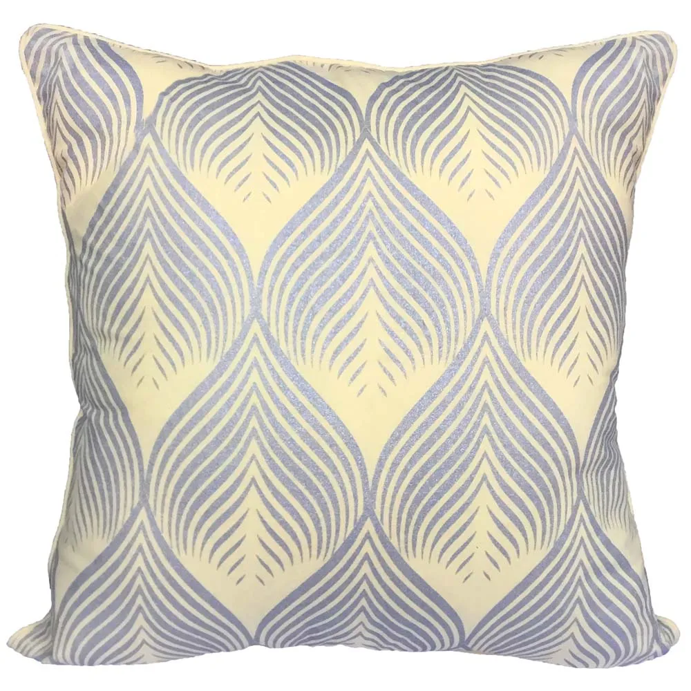 Ethnic Motif Beaded Yellow Cushion Cover Set Of 2