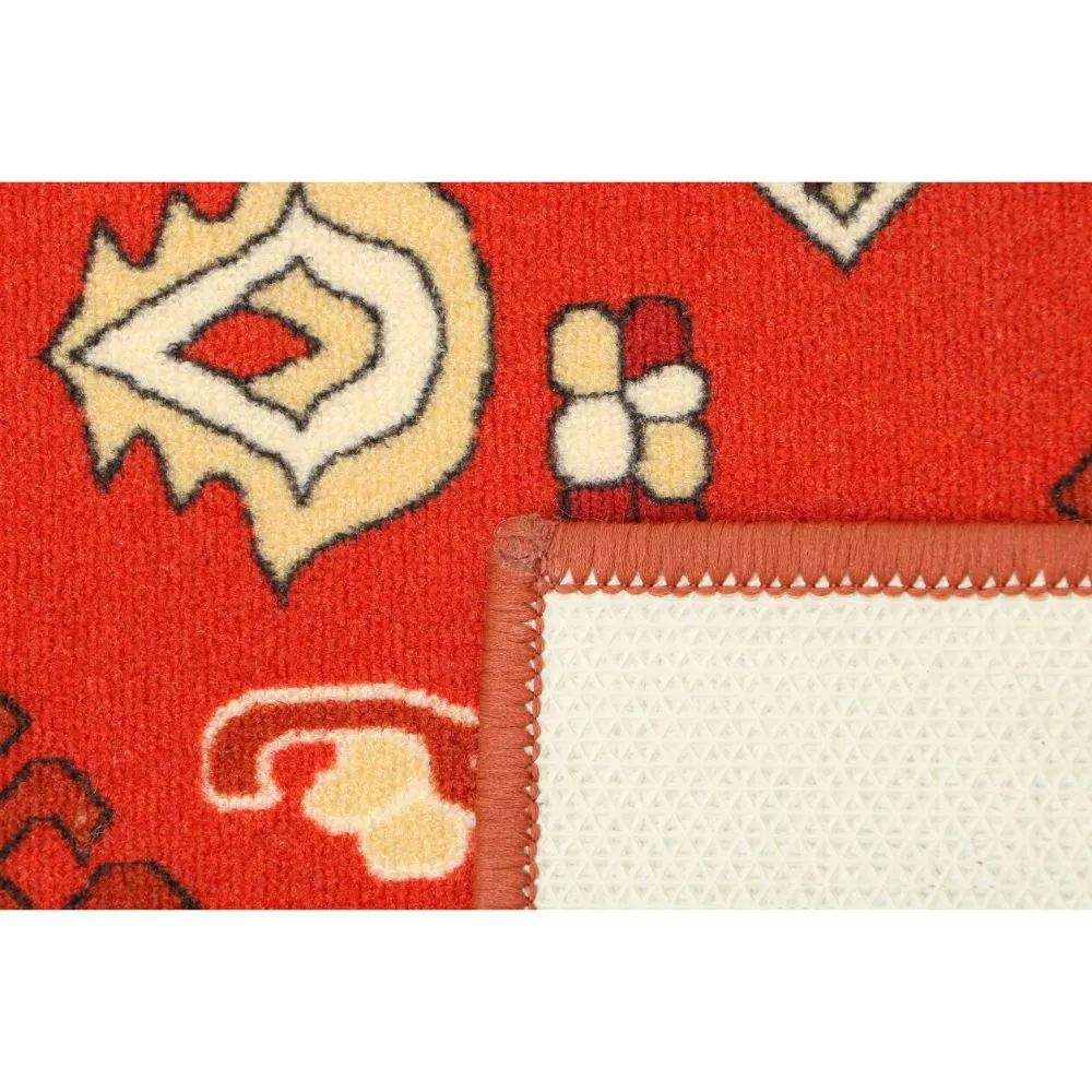 Ethnic Motif Bordered Premium Quality Area Carpet