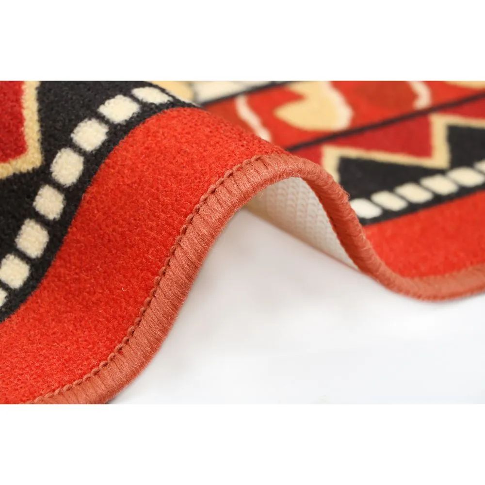 Ethnic Motif Bordered Premium Quality Area Carpet