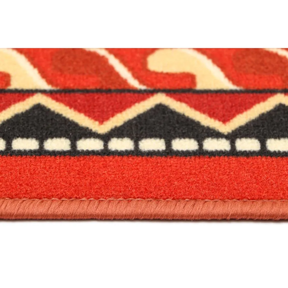 Ethnic Motif Bordered Premium Quality Area Carpet