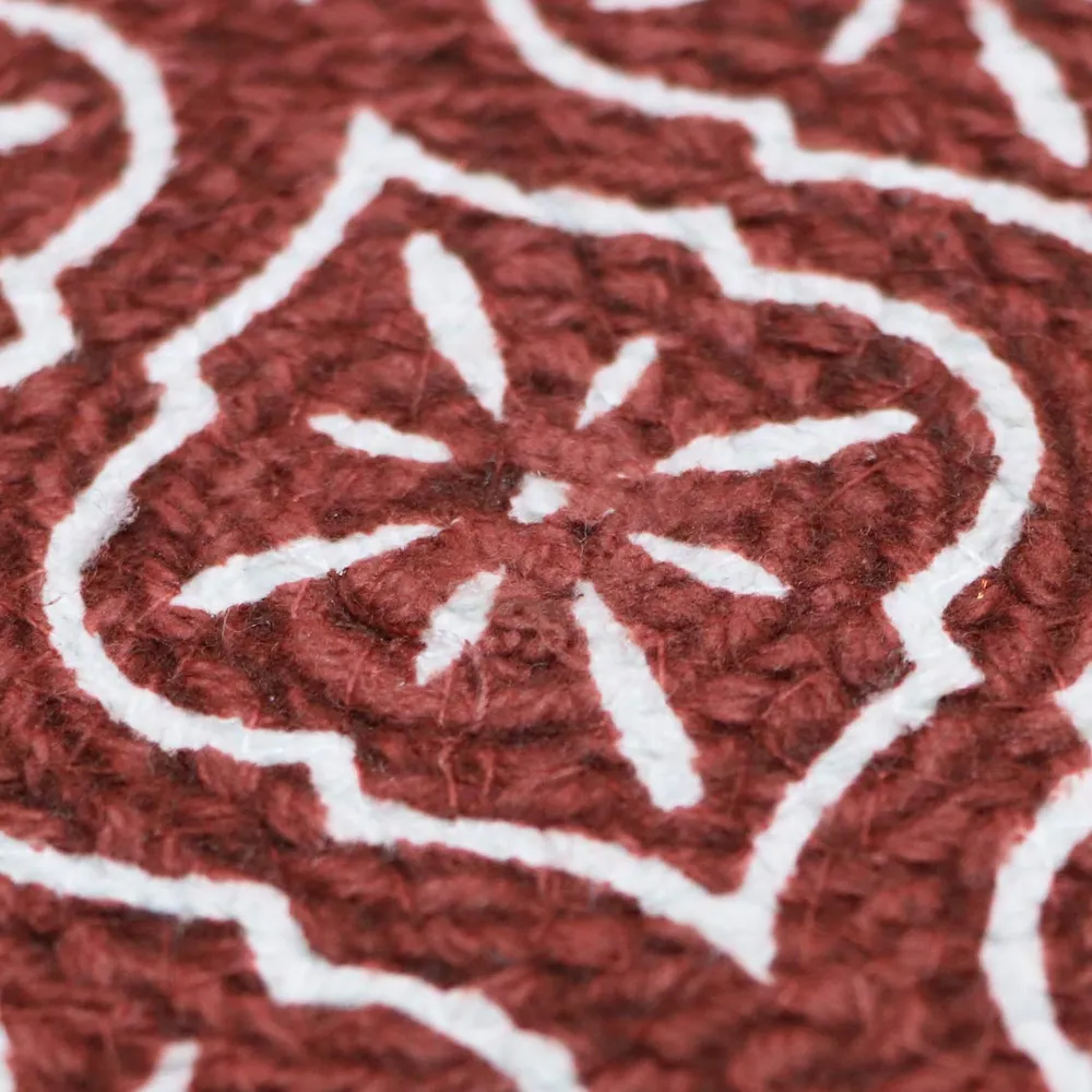 Ethnic Motif Maroon Designer Placemat/ Table Mat (Set of 2)