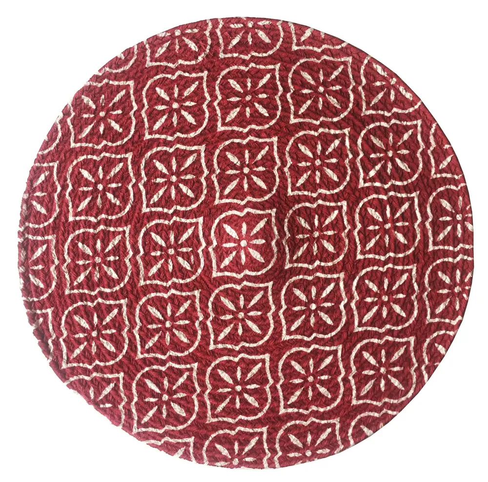 Ethnic Motif Maroon Designer Placemat/ Table Mat (Set of 2)