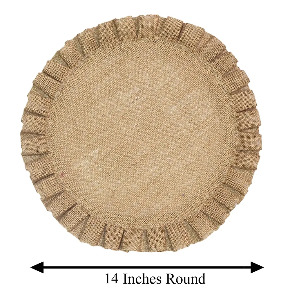 Ethnic Motif Multicolor Designer Jute Placemat/ Table Mat (Set of 4)