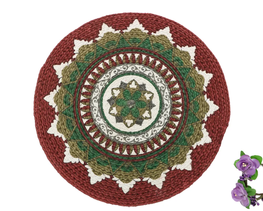 Ethnic Motif Multicolor Designer Placemat/ Table Mat (Set of 2)