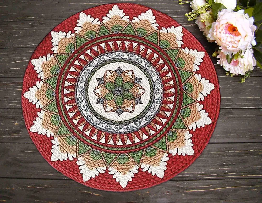 Ethnic Motif Multicolor Designer Placemat/ Table Mat (Set of 2)