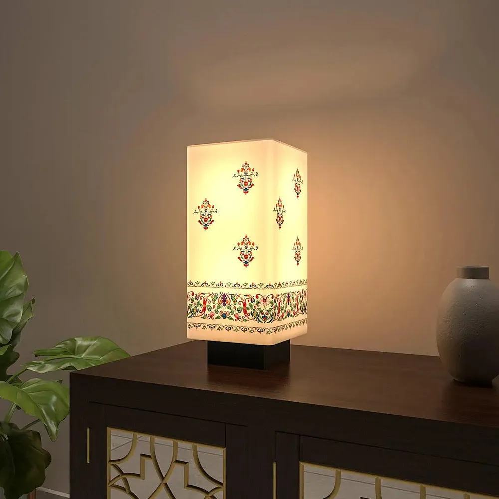 Ethnic Printed Soft Glow Table Lamp