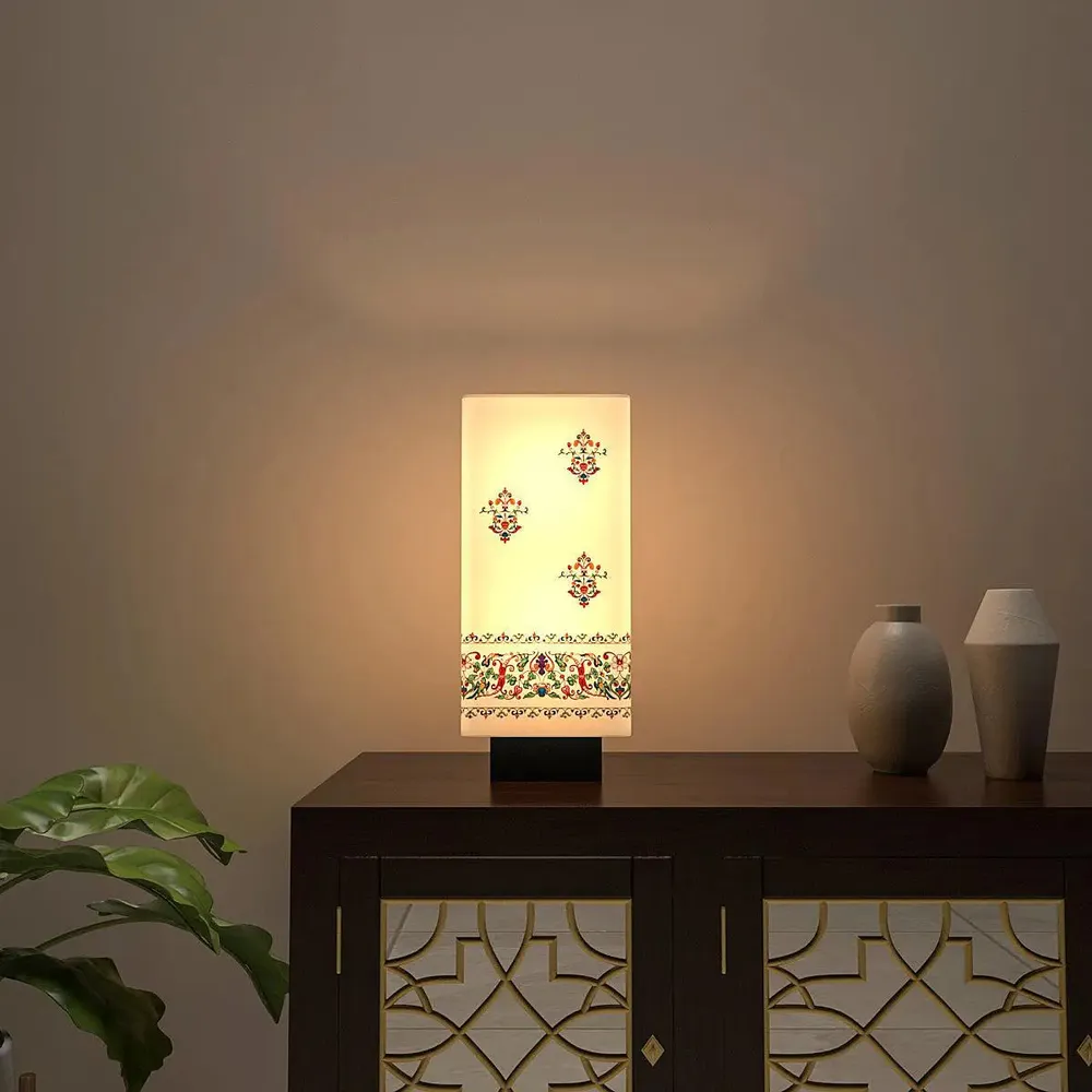 Ethnic Printed Soft Glow Table Lamp