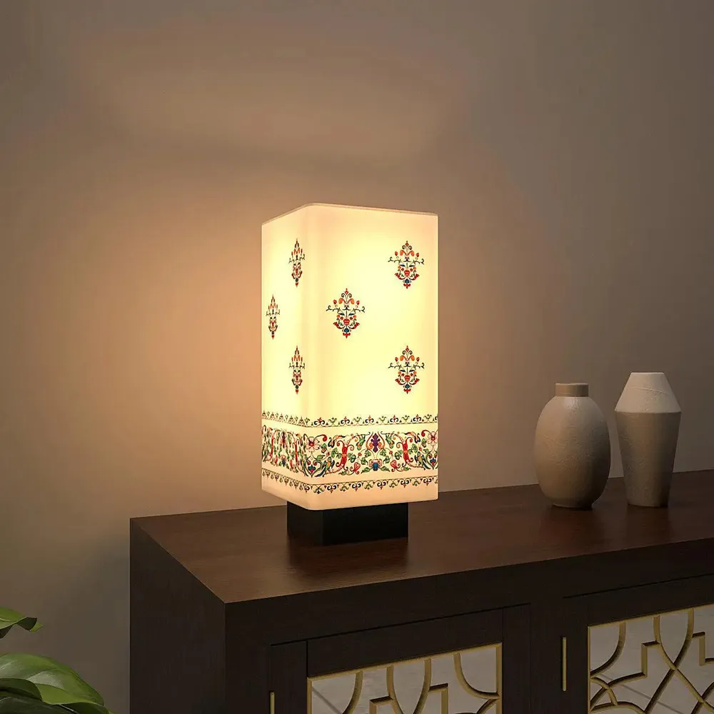 Ethnic Printed Soft Glow Table Lamp