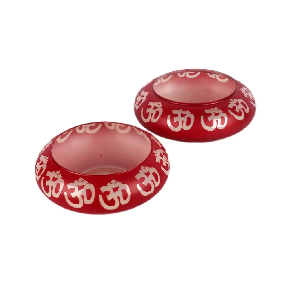Ethnic Red Glass Urli Bowl/Potpourri Set of 2