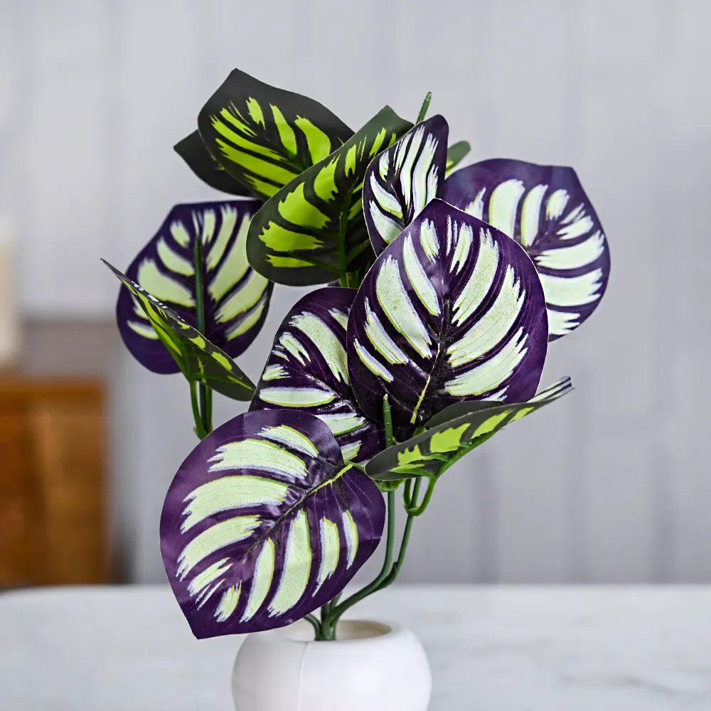 Exotic Tropical Artificial Plant With Pot Single Piece