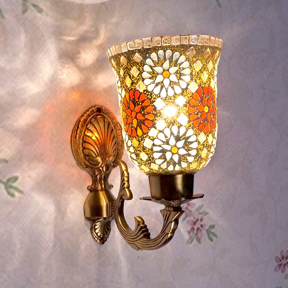 Exquisite Handmade Mosaic Glass Wall Light