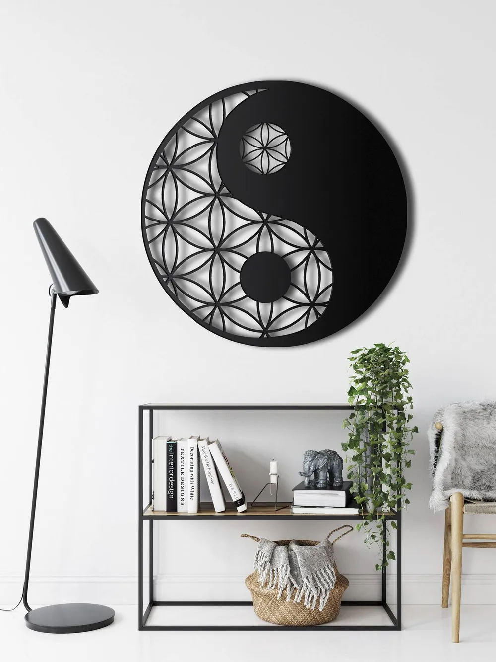 Exquisite Yin Yang Metal Wall Decor