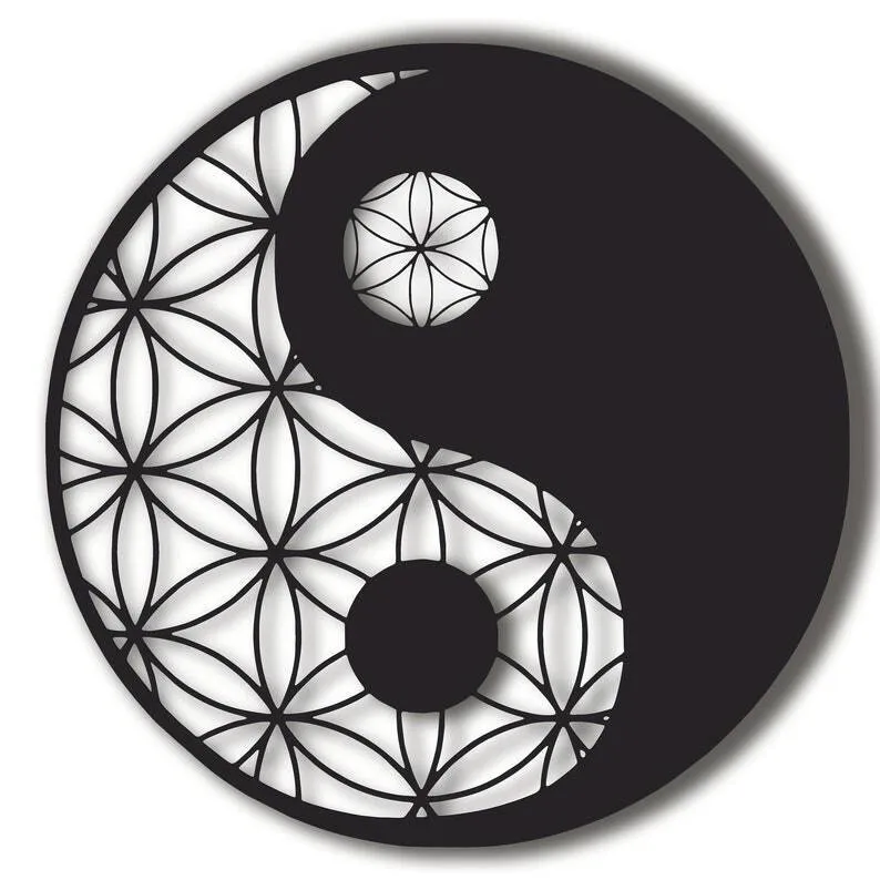 Exquisite Yin Yang Metal Wall Decor