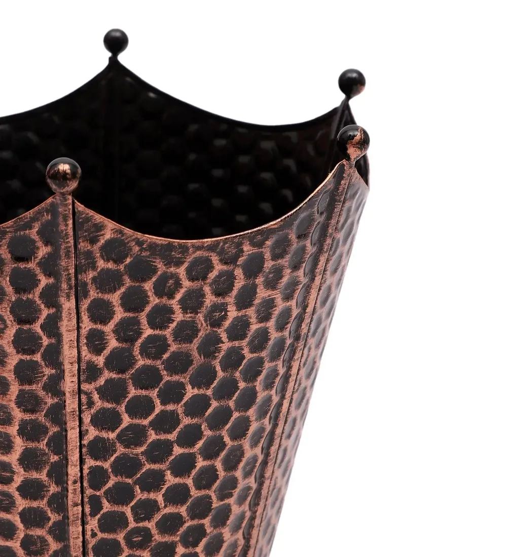 Eye-catching Copper Flower Pot-shaped Planter Set of 3