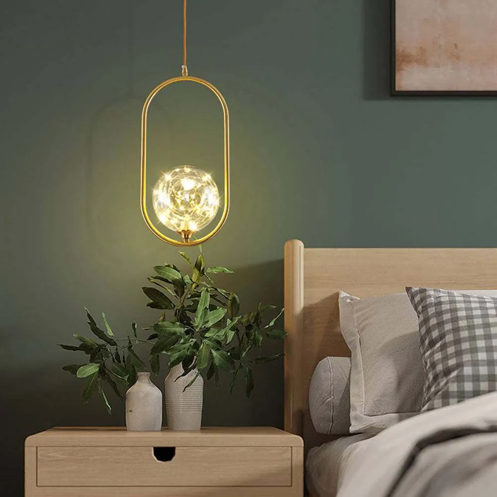 Fairy Capsule Brass Hanging Light