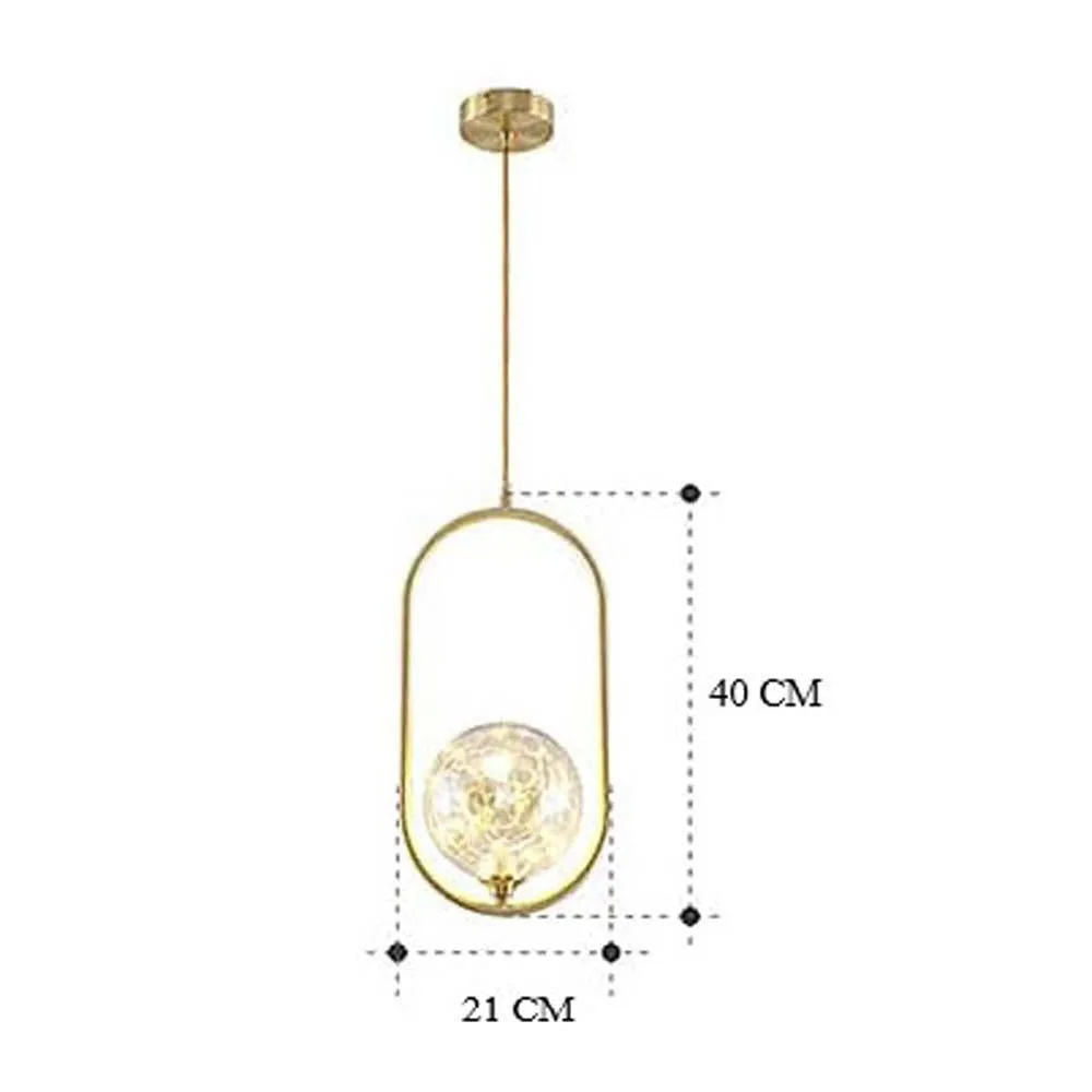 Fairy Capsule Brass Hanging Light