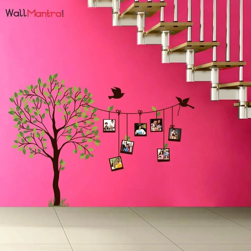 Family Photo Frame Tree Wall Sticker Self Adhesive Quality Vinyl