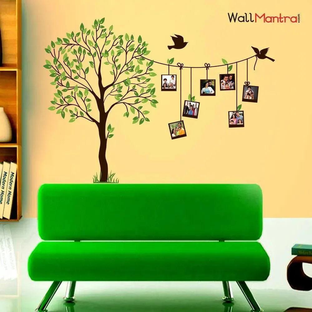 Family Photo Frame Tree Wall Sticker Self Adhesive Quality Vinyl