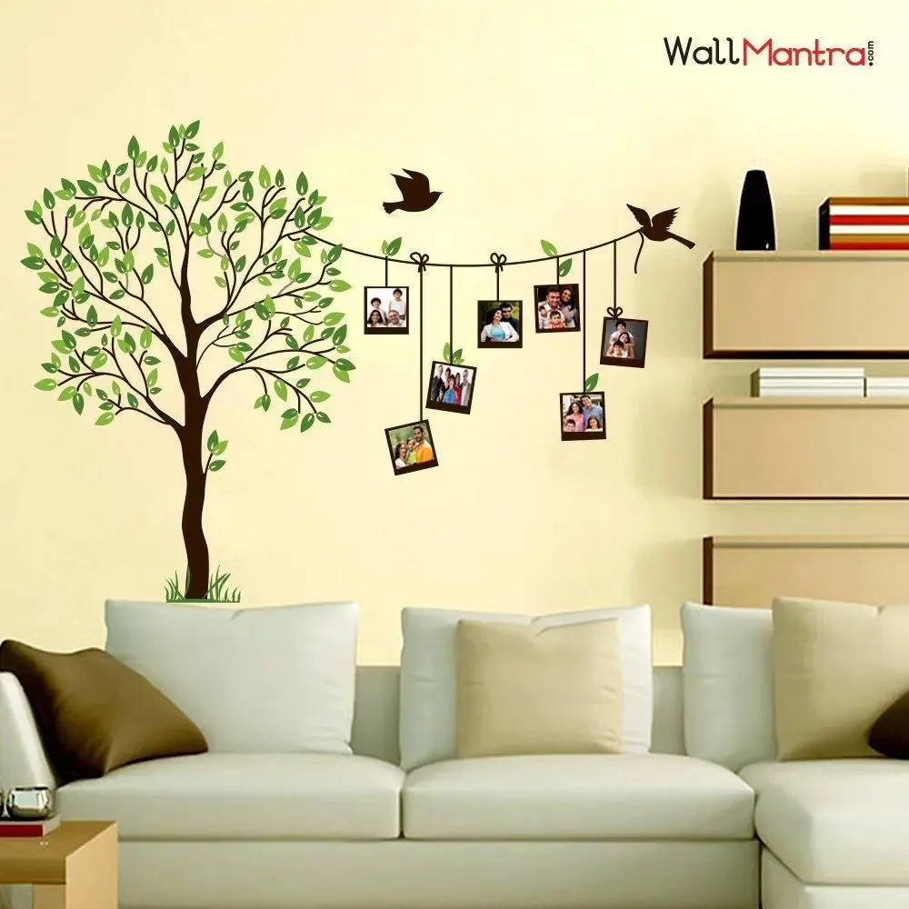 Family Photo Frame Tree Wall Sticker Self Adhesive Quality Vinyl