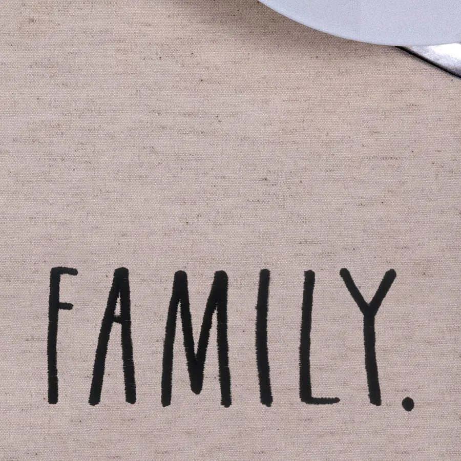 Family Printed Minimalist Table Mat Set of 2